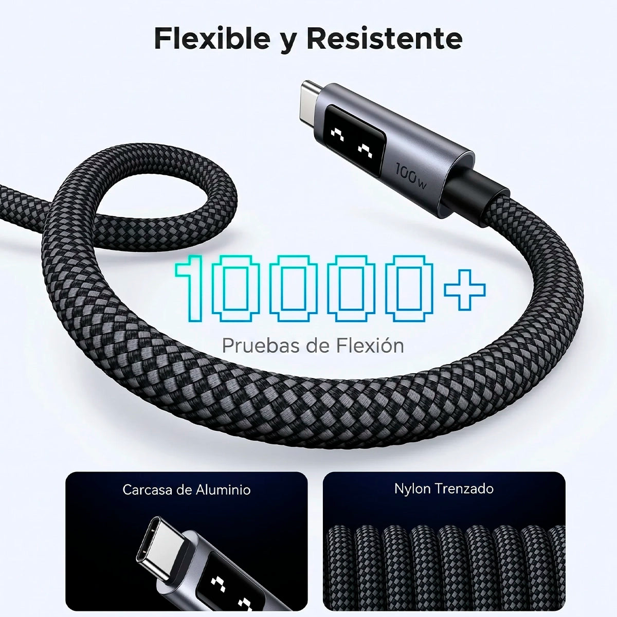 Cable Ugreen UNO USB-C Carga rápida 2m