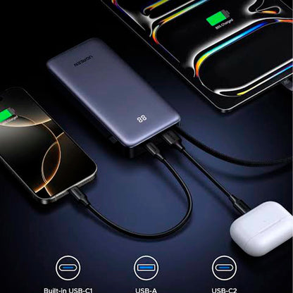 Power Bank Ugreen 45W cable USB-C integrado