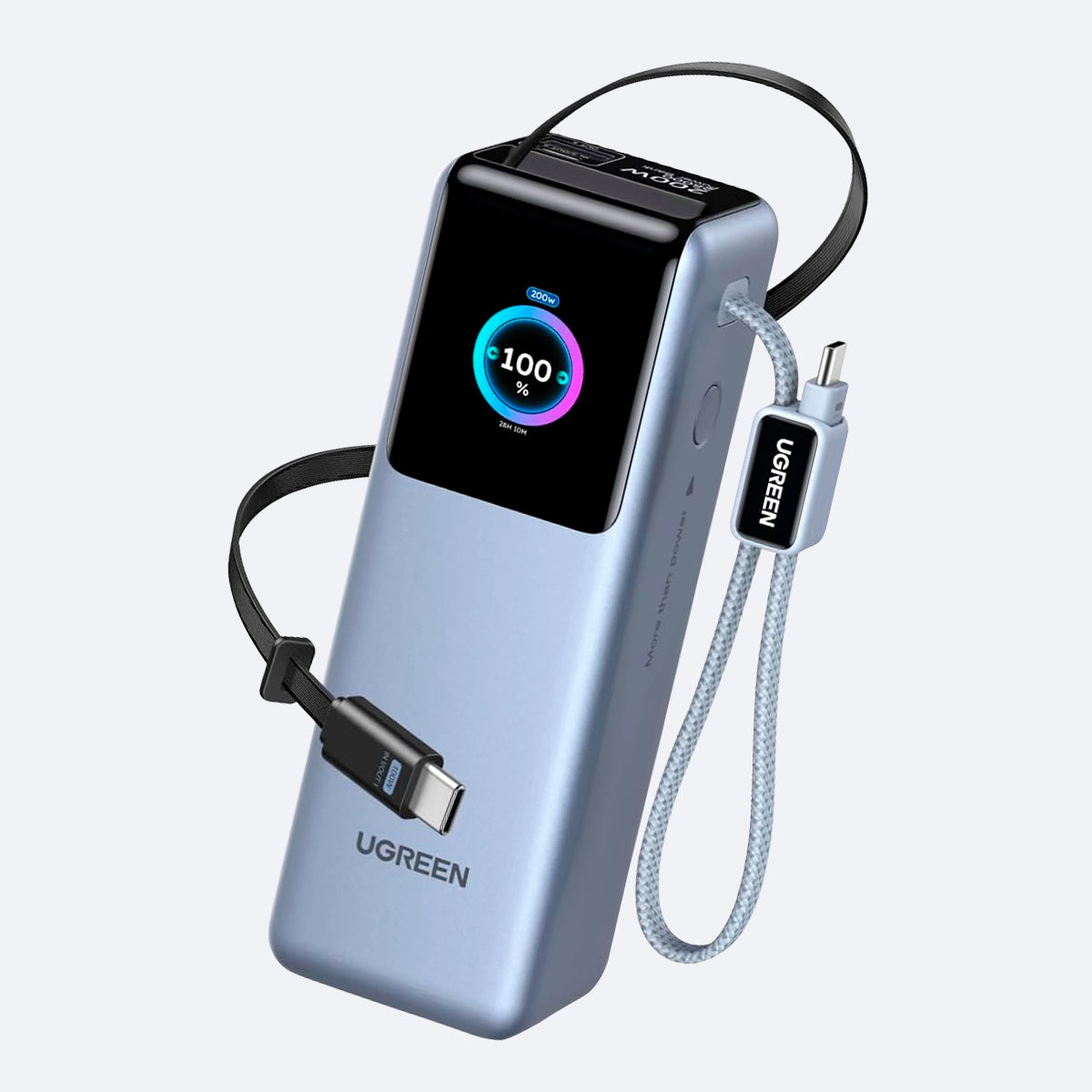 Power Bank Ugreen Nexode PRO 200W / 2 cables USB-C integrados