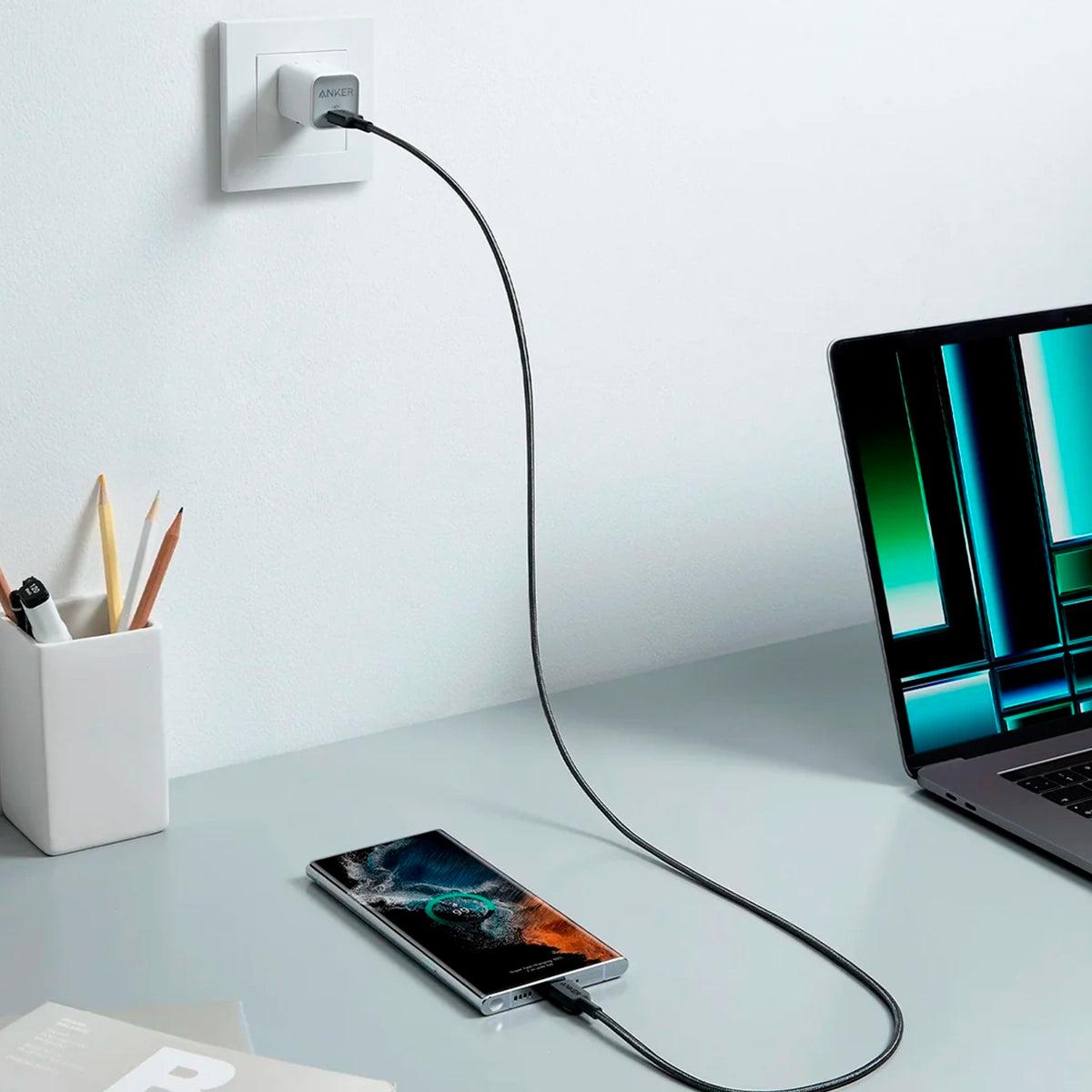 Cable Anker 322 USB-A a USB-C 1.8 metros