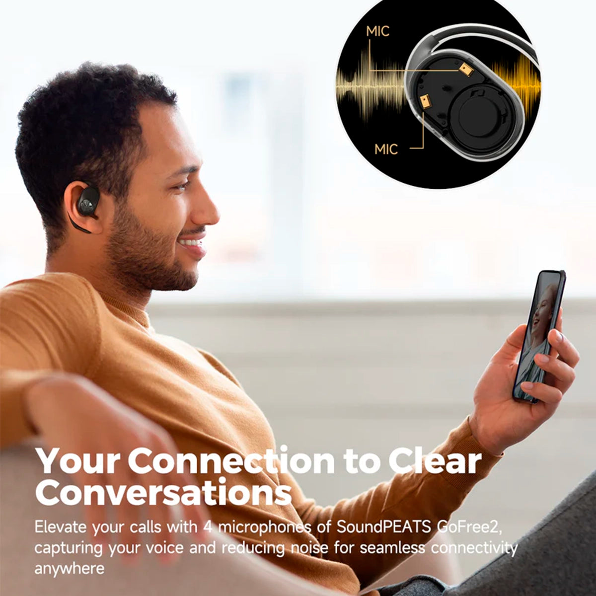 Audífonos Soundpeats Go Free 2+