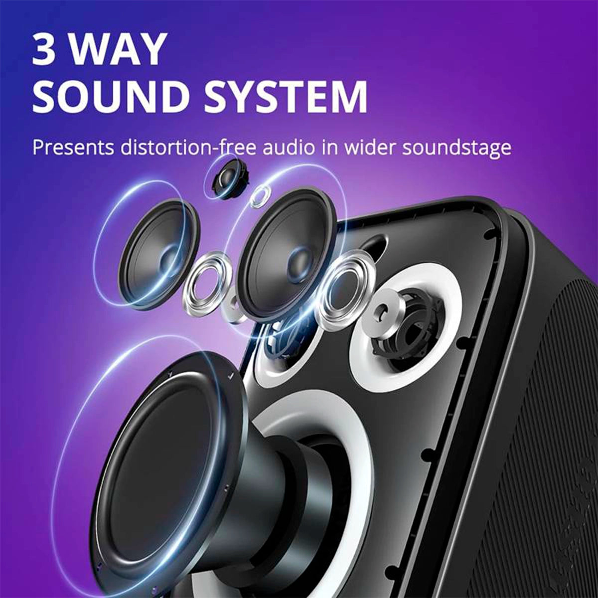 Parlante Tronsmart Halo 200 - 2mic 120W