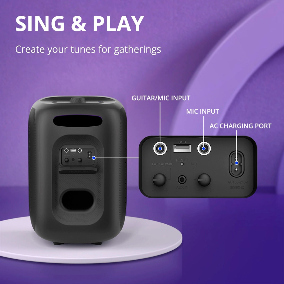 Parlante Tronsmart Halo 200 - 2mic 120W
