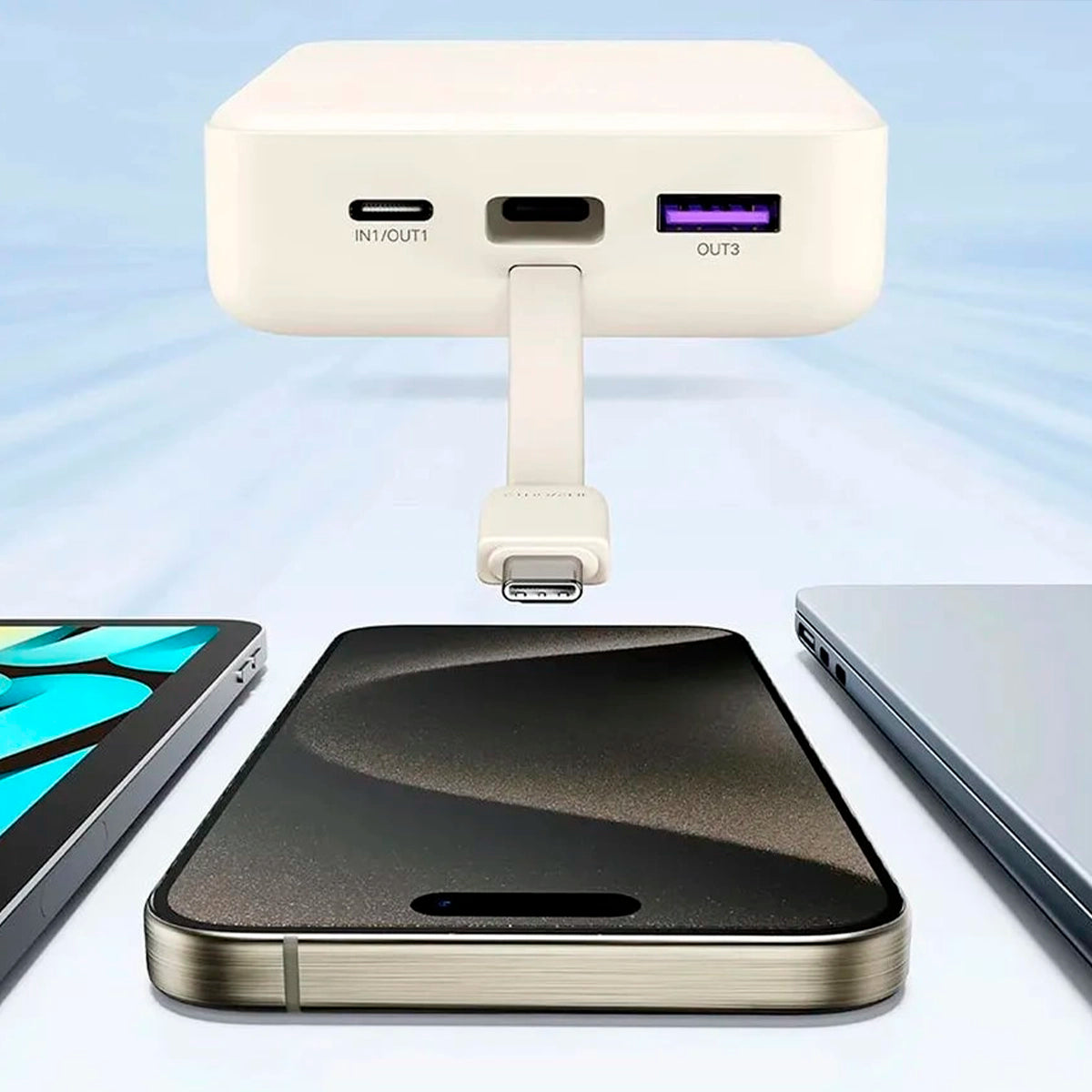 Power Bank Ugreen 30W cable USB-C integrado
