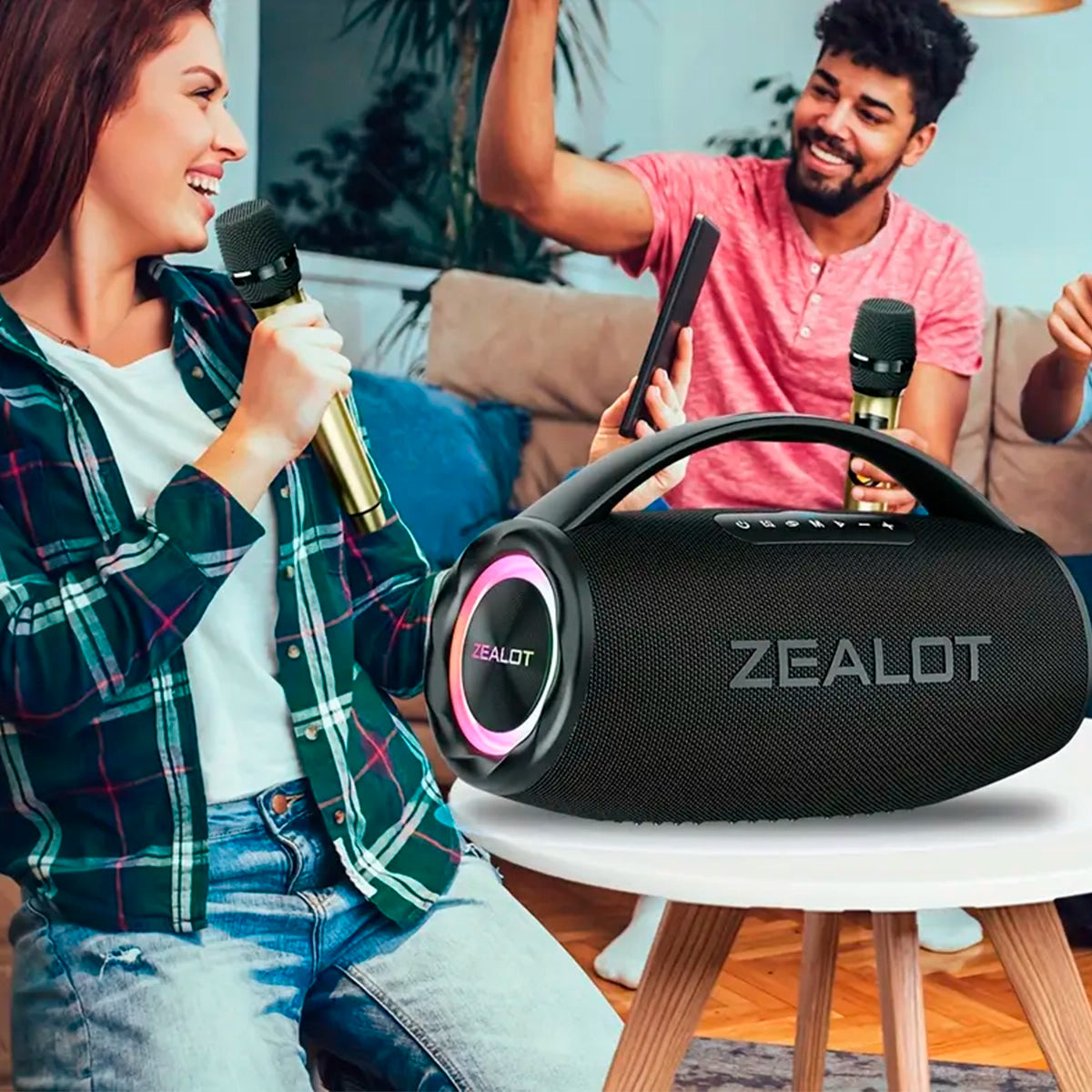 Parlante Zealot S97M + 2mic