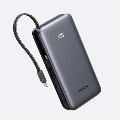 Power Bank Ugreen 30W 2 cables USB-C integrados