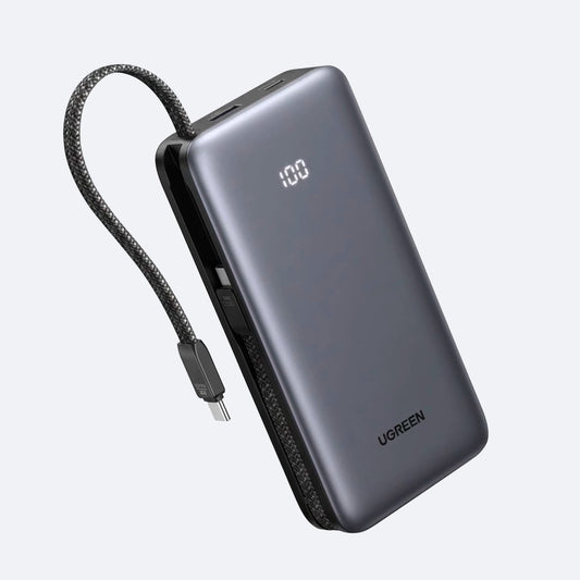 Power Bank Ugreen 30W 2 cables USB-C integrados