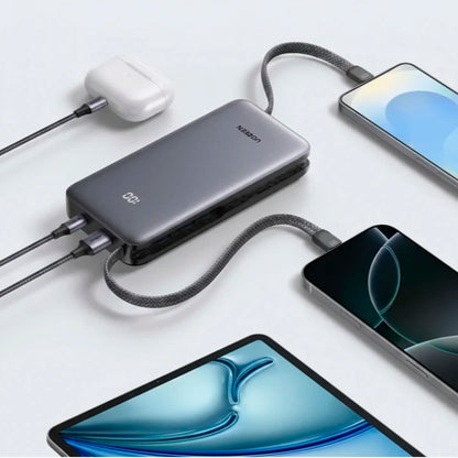 Power Bank Ugreen 30W 2 cables USB-C integrados