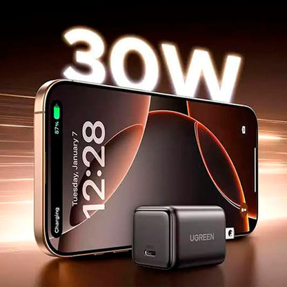 Cargador Ugreen ultracompacto GaN II 30W USB-C